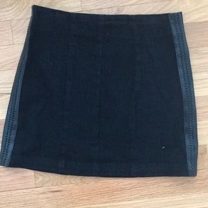 black denim skirt